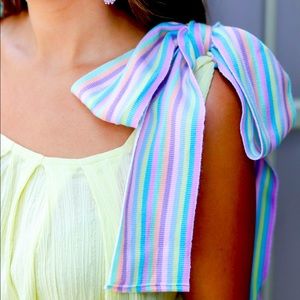 Pitusa Long Maxi-Dress w/Bow: NEVER WORN